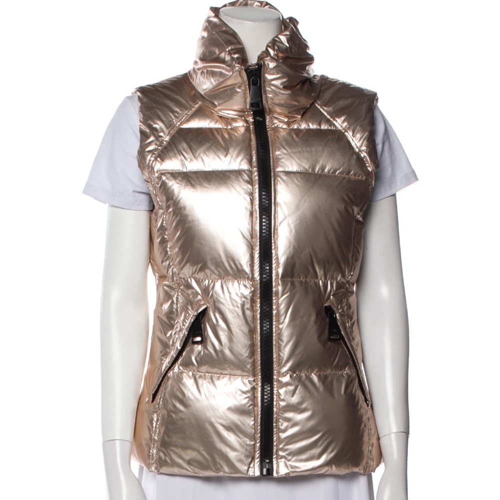 Sam puffer vest rose gold xs
